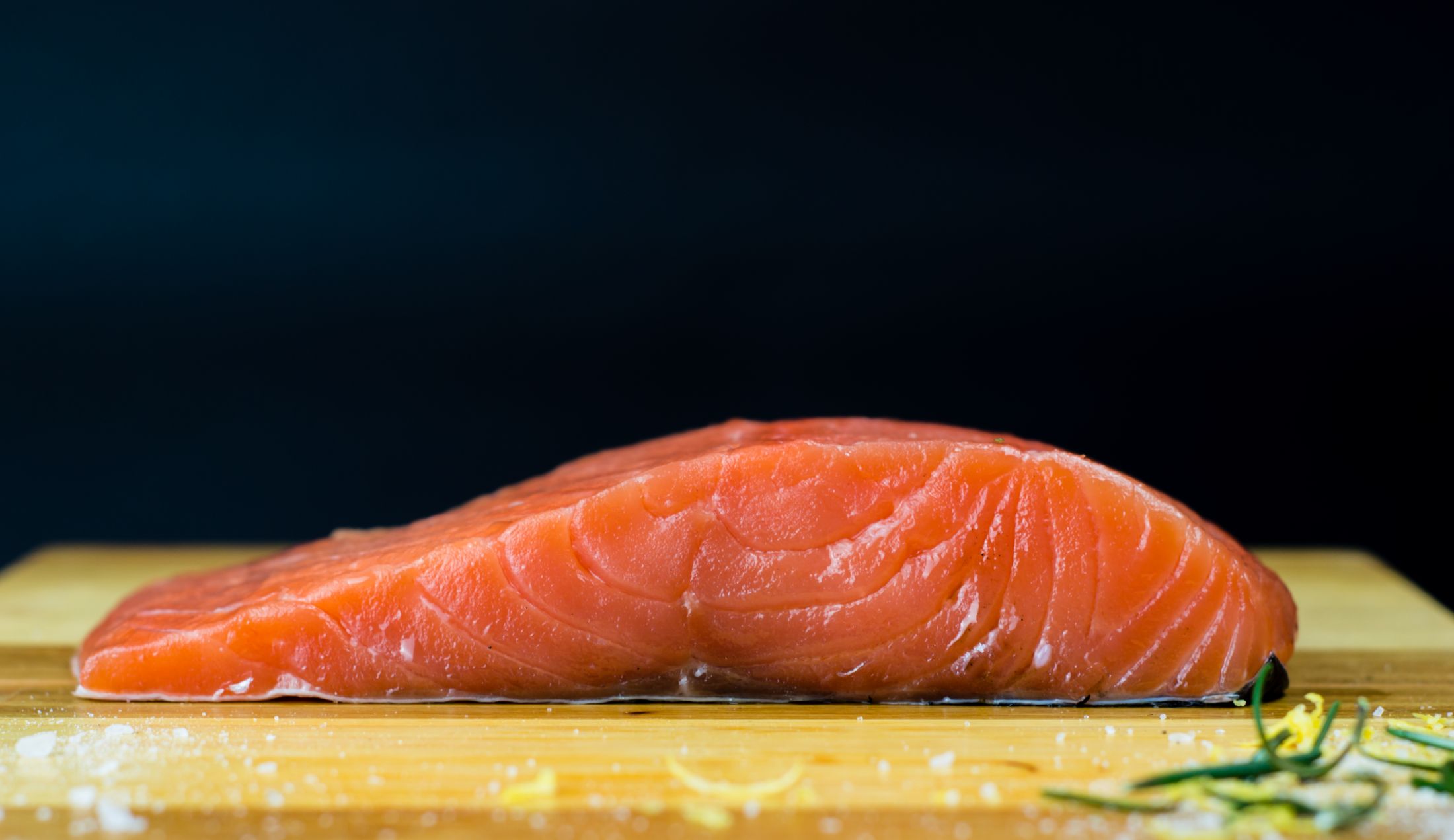 Fresh salmon fillet